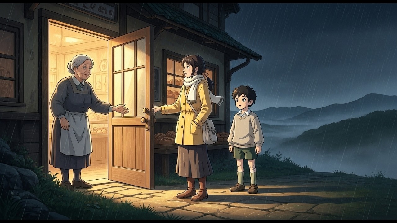 A Cozy Ghibli Bakery in Rain Relaxing Anime ASMR | Ghibli-Style Video