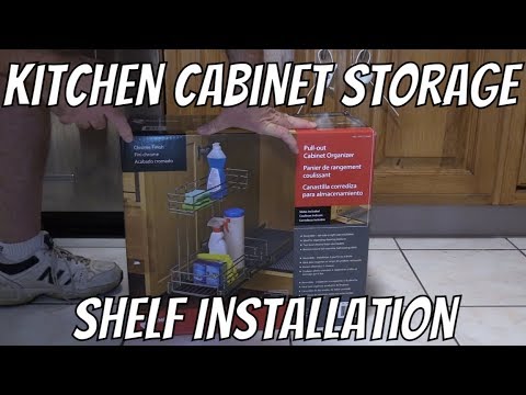 Kitchen Cabinet Storage Shelf Installation From Costco Youtube