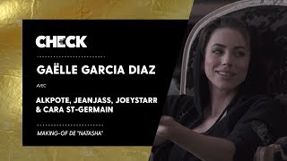 Gaëlle Garcia Diaz, Alkpote, JeanJass, Joeystarr & Cara St-Germain sur le tournage de "Natasha"