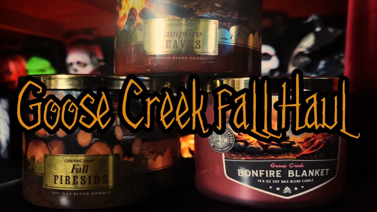 Fall Goose Creek Candle Haul 2025 - Campfire Leaves - Fall Fireside - Bonfire Blanket