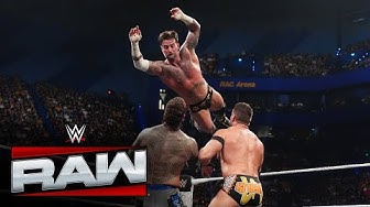 CM Punk defeats Jey Uso and LA Knight to earn title match against Seth Rollins Raw Oct 13 2025