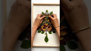 Decorative artwork using natural materials
