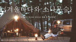 {Зимой морской и сосновый леса} Dear Anna, First Healing Camping for the New Year 2021