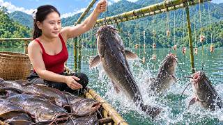 Harvesting Giant Catfish 🐟 Satisfying Catch & Go to Market Sell | Lily Daily