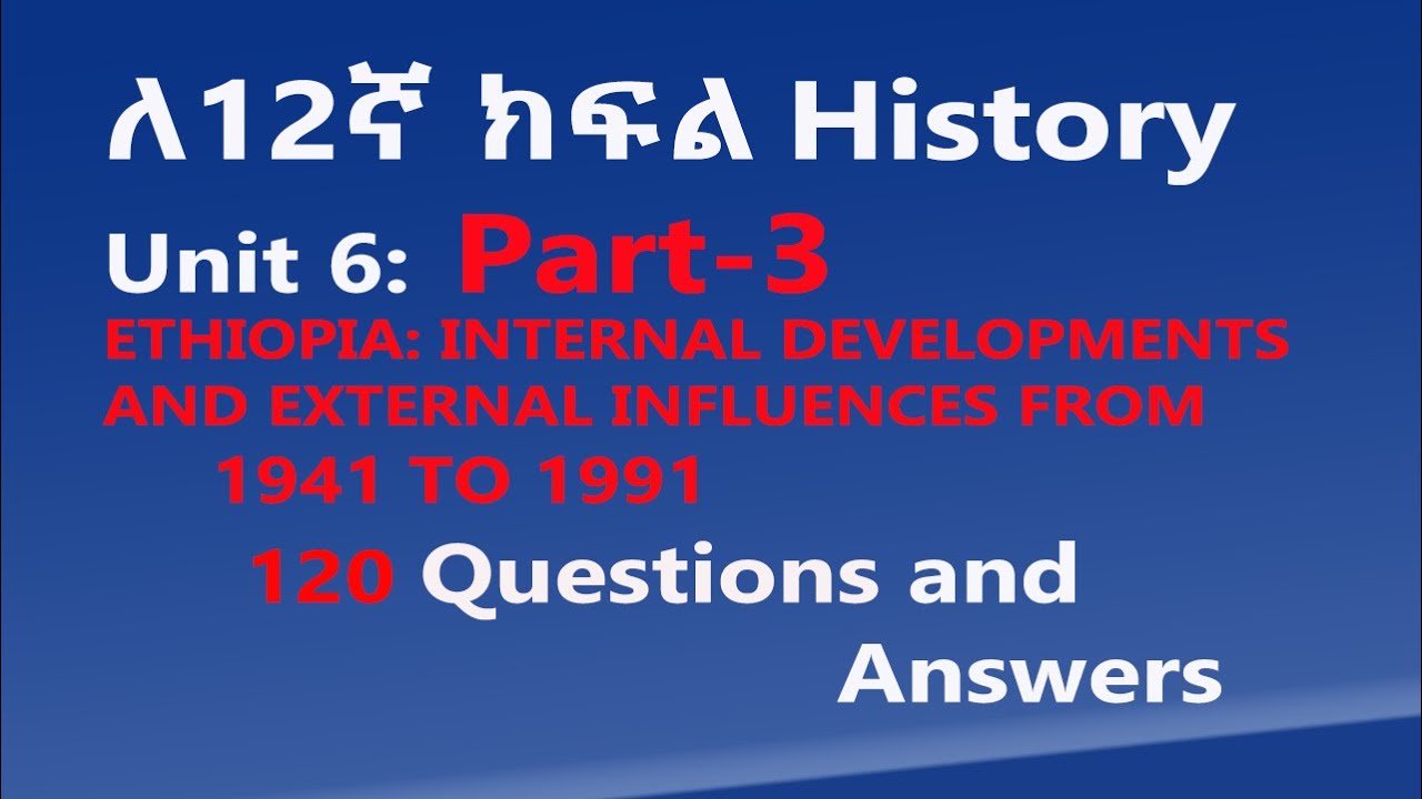📚Grade 12 History Unit 6:p-3 Internal Developments and External Influences from 1941 to 1991 – Q& A
