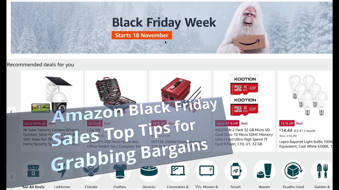 Amazon Black Friday How to Grab BEST Deals, Top Tips and Hacks to