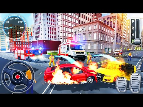 Firefighter Truck 911 Rescue Simulator - Ambulance Emergency Driving - Android GamePlay