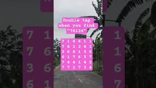Observation Visual Test: 5 Seconds For You To Spot:76134. Try Your Skills!  #search #puzzle #shorts