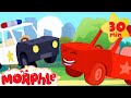 My Red Police Car - My Magic Pet Morphle | Cartoons For Kids | Morphle TV