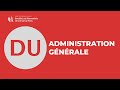 Du administration gnrale