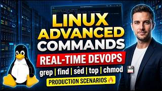 Famous Linux Advanced Commands Full Course | Real-Time DevOps Production Scenarios | grep find sed top ch Profile