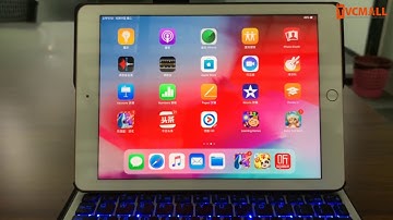 7-color Backlight Bluetooth Keyboard Leather Case for 9.7 inch iPad/Air2/Air on TVC-mall.com