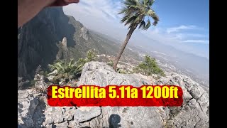 Estrellita 5.11a "1200ft" (1000-1100ft?) - El Potrero Chico, Mexico