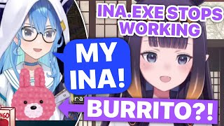 Ina.EXE Stops Working When Sui Calls Her "My Ina" (Inanis, Suisei, Flare, IRyS /Hololive) [Eng Subs]