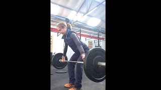 1 Snatch Pull + 5 second eccentric to hang + 5 second Pull into High hang + 1 hi-hang Snatch 35kg 3