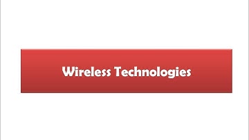 Wireless and Cloud Technologies - Part 1
