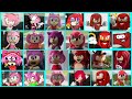 Sonic The Hedgehog Movie - Amy x vs Knuckles Uh Meow All Designs Mega Compilation