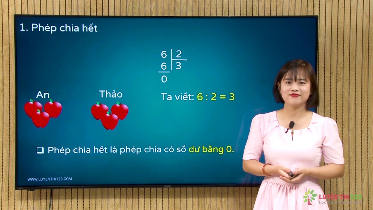 Toán lớp 3 - Bài 16: Phép chia hết và phép chia có dư