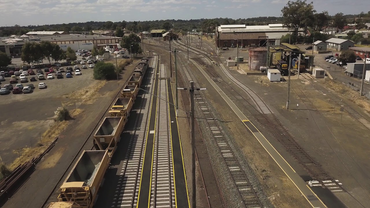 Bendigo Loco and Yard from above YouTube