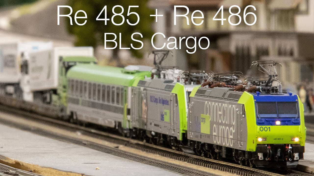 BLS Re 485 + Re 486 with Rollende Landstrasse (2017)