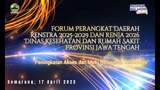 Forum Perangkat Daerah (FPD) Rencana Strategis (Renstra) 2025-2029 dan Rencana Kerja (Renja) 2026