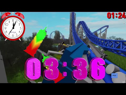 Roller Coaste 5 minutes timer countdown alarm🔔Roblox