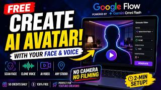 Create a FREE AI Avatar with Google Flow (Gemini Omni Flash) | No Camera, No Filming Required!