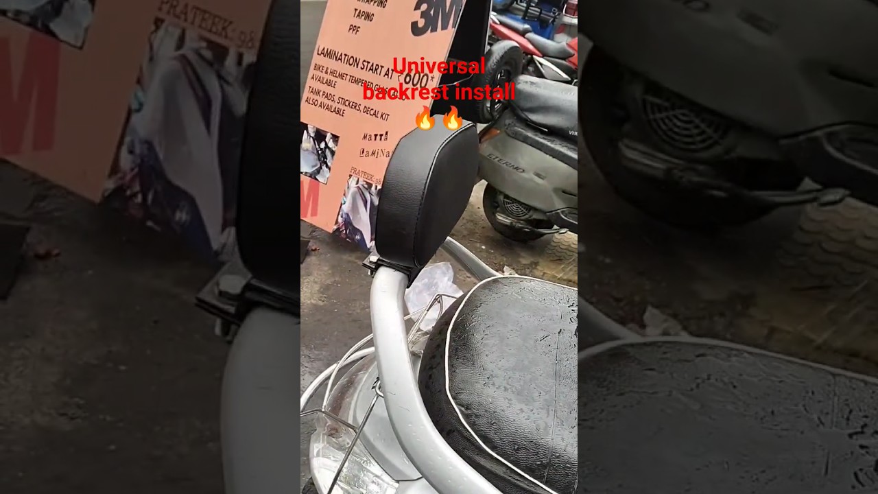 universal backrest install 🔥🔥
