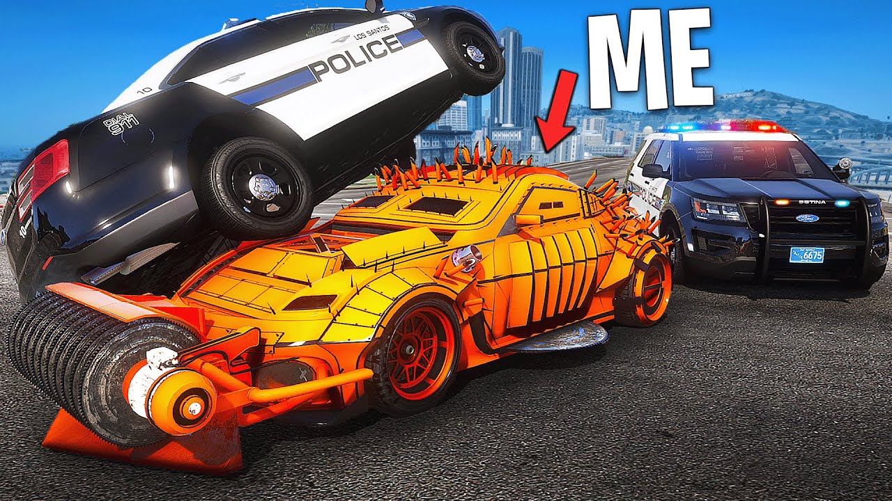 Trolling Cops with 100 Craziest Cars.. GTA 5 RP
