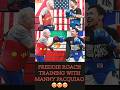 Boxing 🥊 ~ THE MOST BROMANCE 😍 LEGENDS ARE BACK 😍😍 Pacquiao & Roach #boxing #mma #ufc
