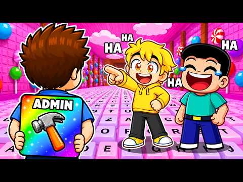 I PRETEND TO BE A NOOB AT KEYBOARD CLICKING and then I USE ADMIN in Roblox!