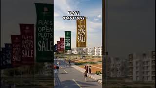 Promotional flags for real estate companies, advertising ideas for Plot sales call 9246372692