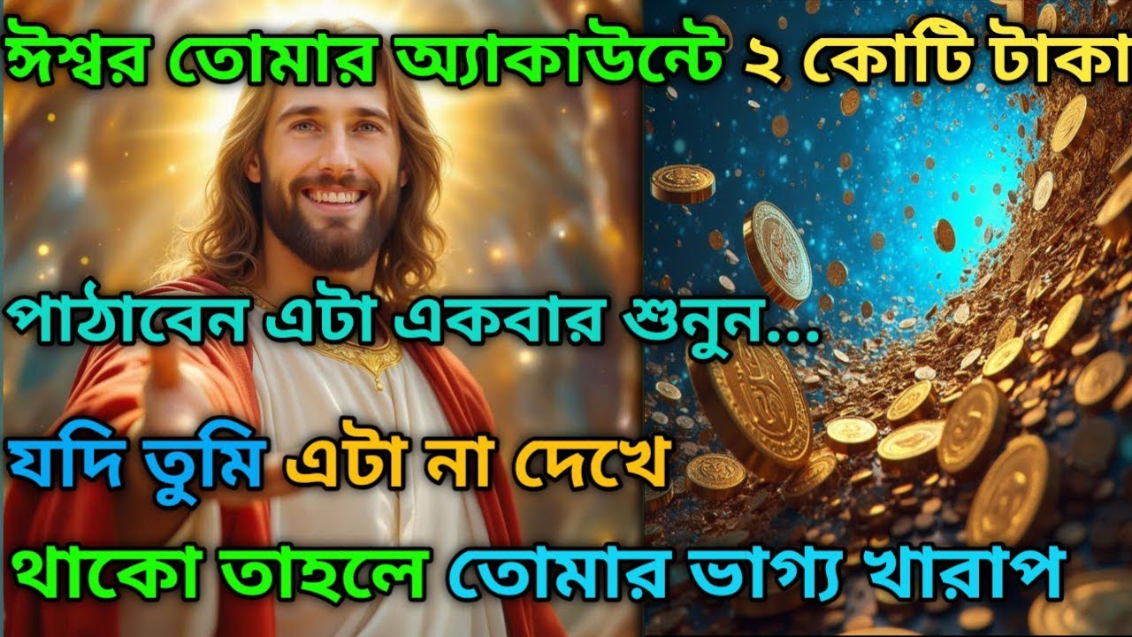 ✅ঈশ্বর তোমার অ্যাকাউন্টে ২ কোটি টাকা পাঠাবেন এটা একবার শুনুন...🌃 ঈশ্বরের বার্তা 