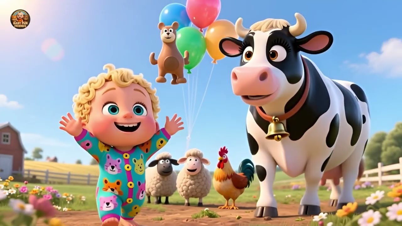 Farmyard Fun Time 🐄🌾 Fun Farm Song | Playtime Adventure for Toddlers
