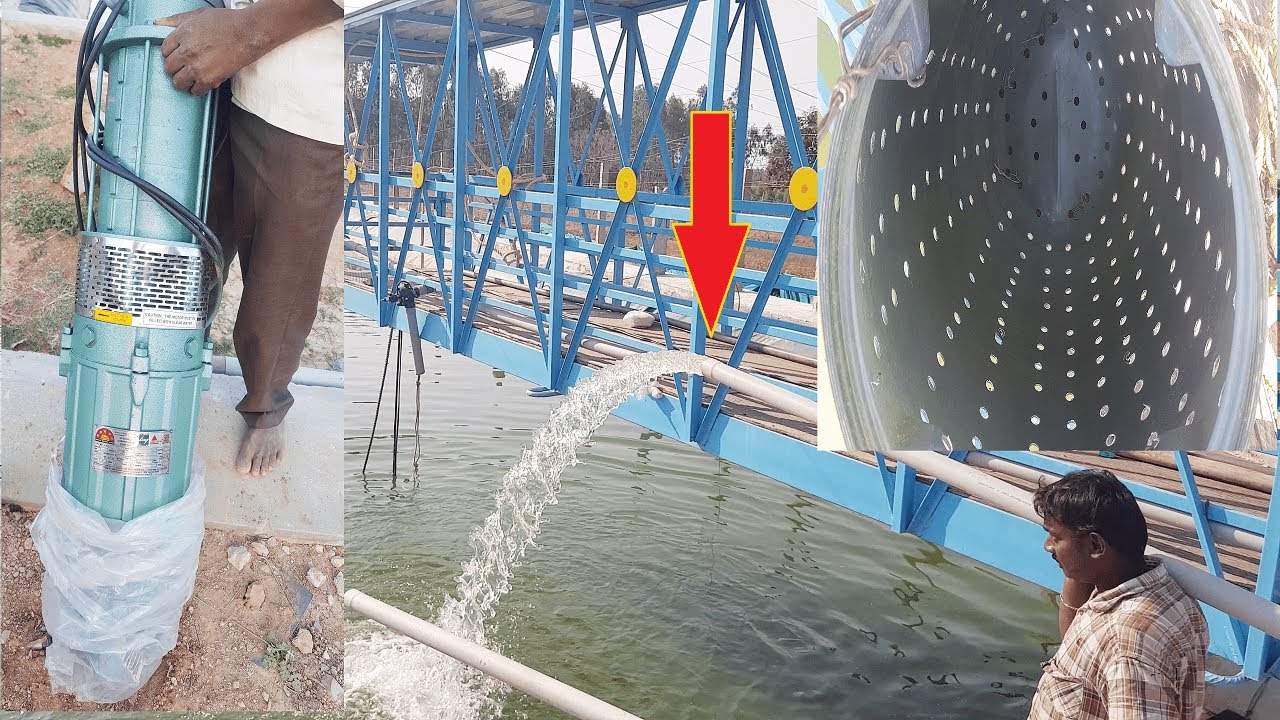 10 HP Submersible Water Pump Installation in Rainwater Harvesting Pond | Submersible motor pump.