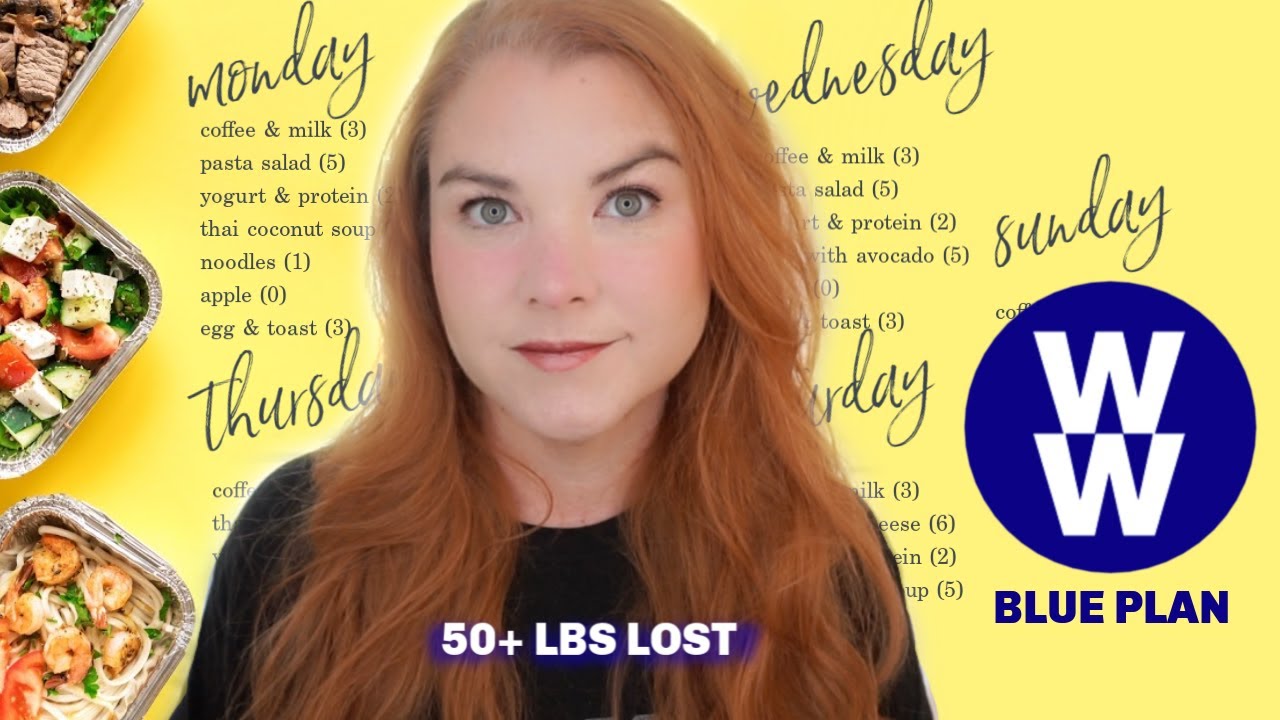 MY WW BLUE WEEKLY MEAL PLAN - WHAT RECIPES I PLAN ON WEIGHT WATCHERS FOR ONE PERSON