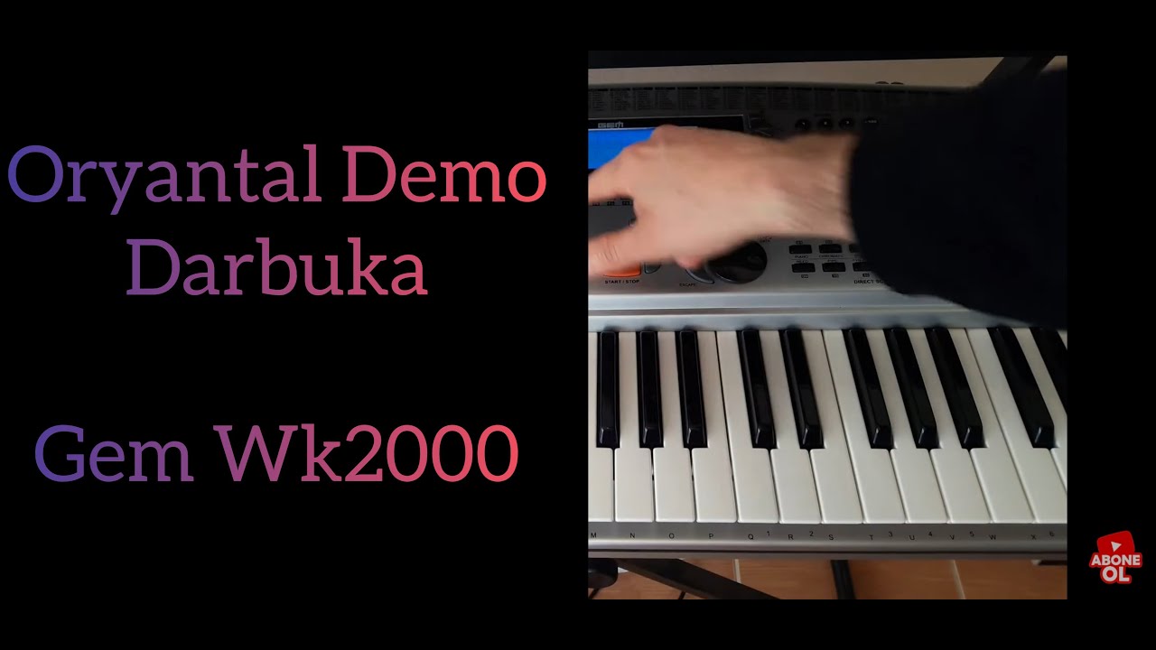 Gem wk2000 Süper darbuka oryantal show demo YouTube