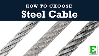 How to Select the Right Steel Cable - Buying Guide for Wire Rope and Aircraft Cable