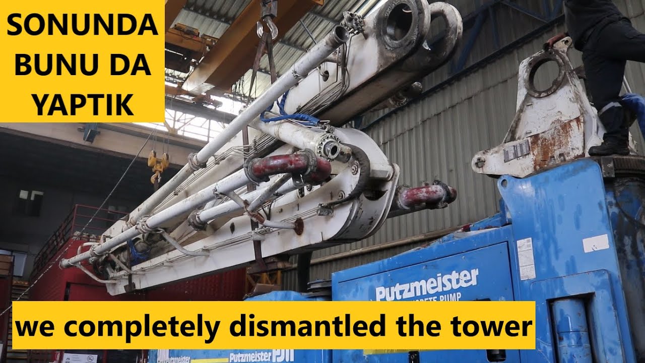 PUTZMEİSTER BETON POMPASININ BOMUNU KOMPLE SÖKTÜK мы полностью разобрали башню #betomakgrup