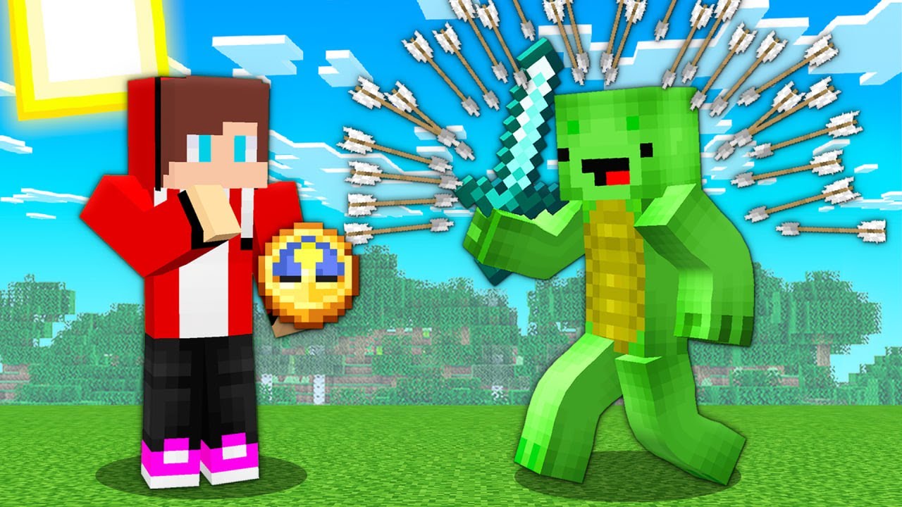 JJ и Mikey: Time Freezer Speedrunner против Hunter в Minecraft — Maizen Mizen JJ Mikey
