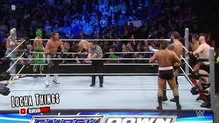 Dolph Ziggler, Neville & The Lucha Dragons vs. The League of Nations - Smackdown February 25, 2016