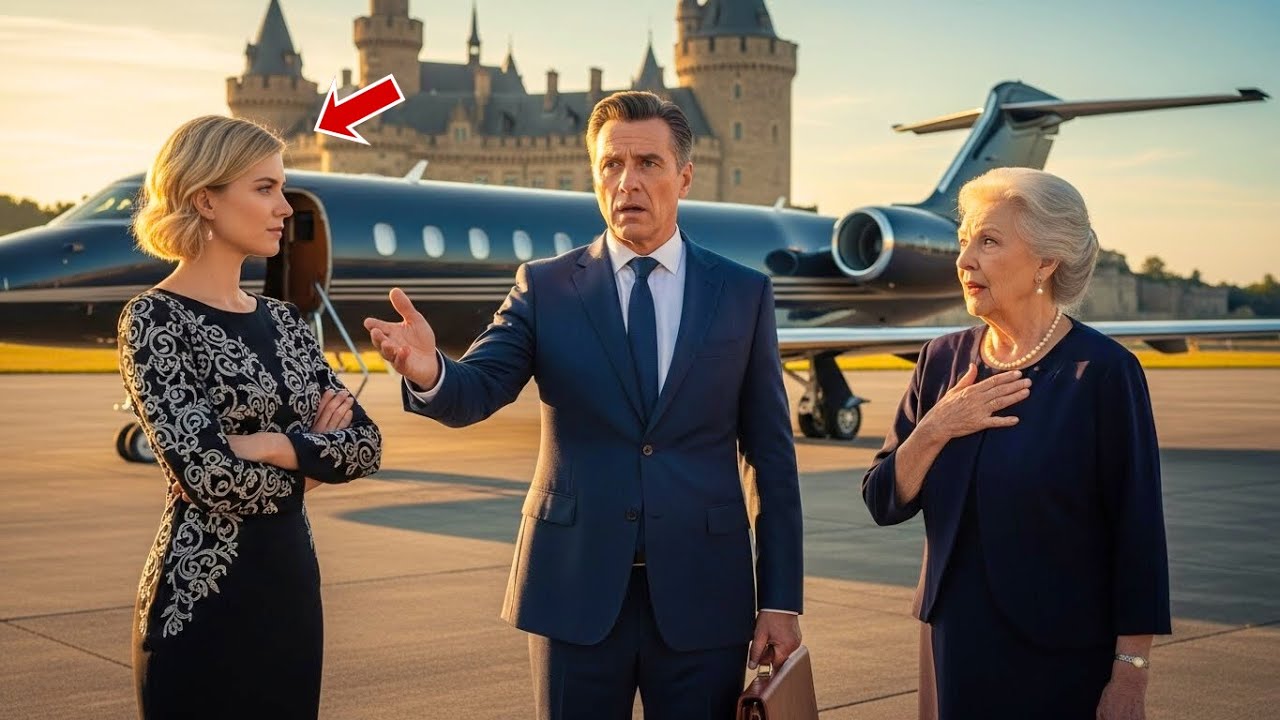 ظن أنها رحلت بلا شيء — حتى هبطت الطائرة الخاصة من أجلها وحدها