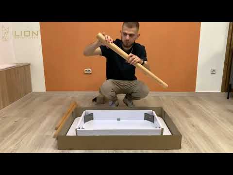 Кухонний обідній стіл ламінований LION Маямі-2 Німфея Альба, Обідні столи, видео 1