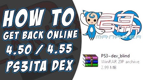 How To Get Back Online On PS3ita CFW 4.50 / 4.55 DEX ( * After Hotfix * )