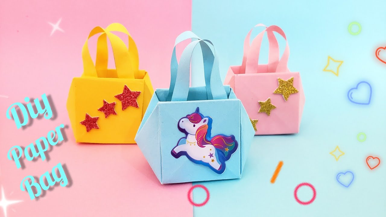 Diy paper bag || How to make mini paper bag || origami paper bag ...