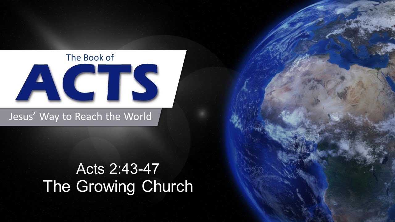Acts 2 42 47 Sermon Outlines