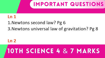 🔥🔥 10th Science | Very Important 4 Marks & 7 Marks | Reduced Syllabus 2022 ❤❤