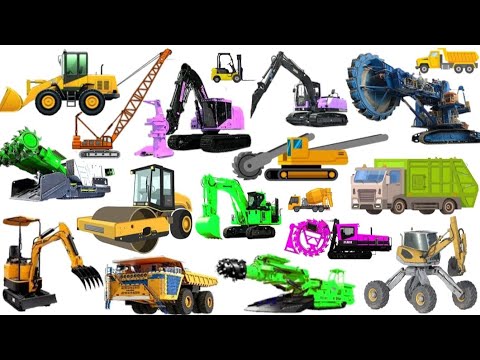 Vehicles Collections, Vehicle Name and Sound, Spider, Loader, Truck ...