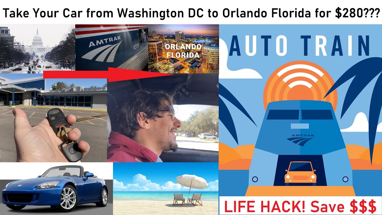 Amtrak Auto Train Take Your Car from Washingron DC to Orlando Florida