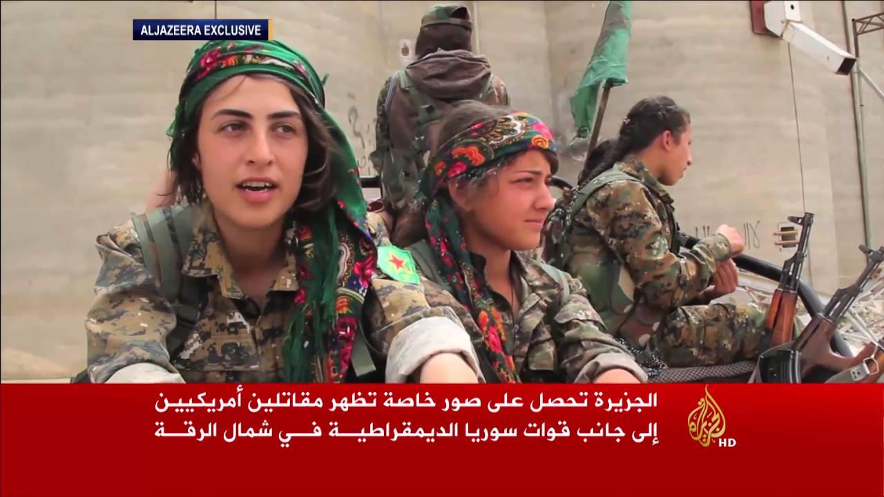 صور للجزيرة ترصد مقاتلين أميركيين شمال الرقة